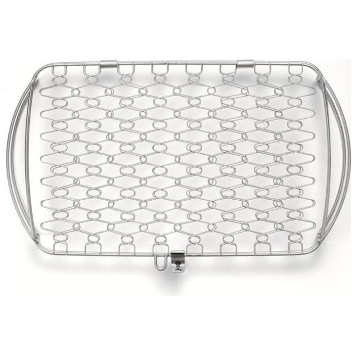 Panier a poisson WEBER en acier inoxydable - grand modele