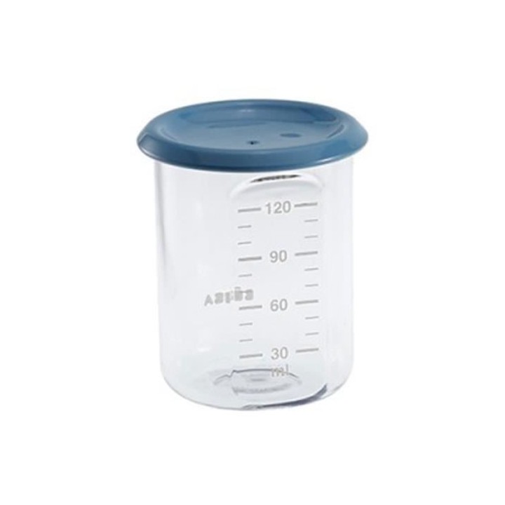 BEABA Baby Portion, Pot de conservation bébé - 120 ml - Bleu