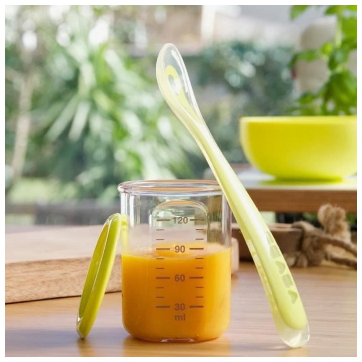 BEABA Baby Portion, Pot de conservation bébé - 120 ml - Bleu