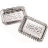 Lot de 10 petites barquettes en aluminium WEBER