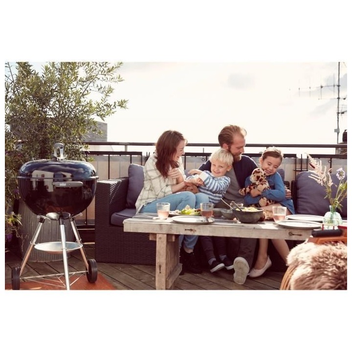 Barbecue a charbon WEBER Bar B Kettle 57 cm - Noir