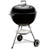 WEBER - Barbecue a charbon - Classic Kettle - 10 couverts - 57 cm - Noir