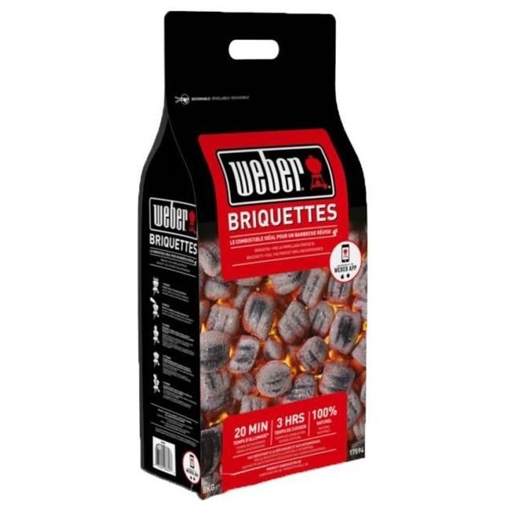 Sac de 8kg de briquettes - WEBER - 17591
