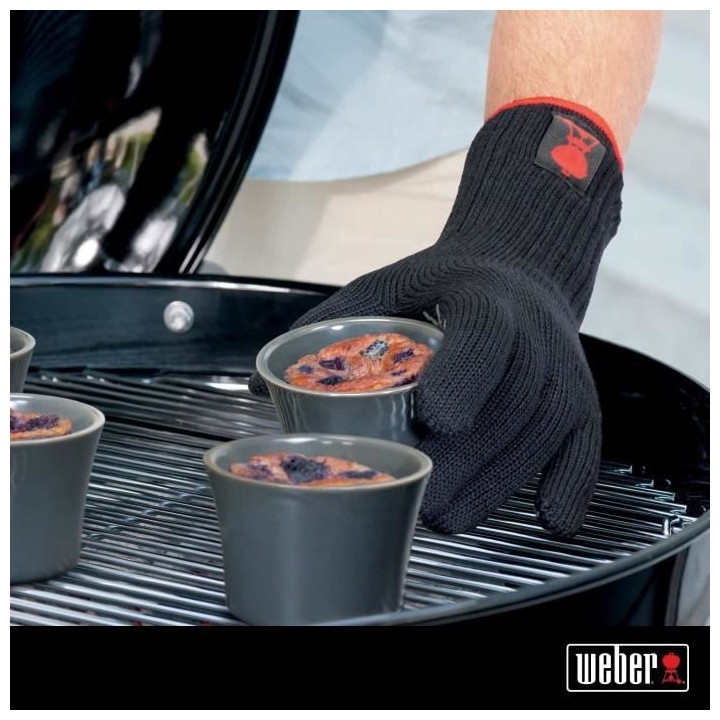 Gants spécial barbecue premium WEBER - Taille L/XL, noir