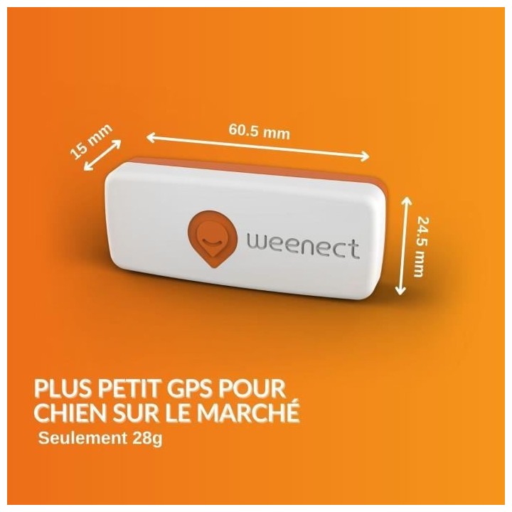 Traceur GPS pour Chien - Weenect XS (White Edition 2023)