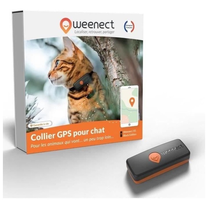 Traceur GPS pour Chat - Weenect XS (Black Edition 2023)
