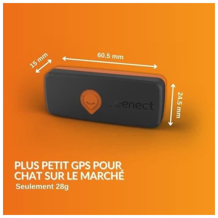 Traceur GPS pour Chat - Weenect XS (Black Edition 2023)