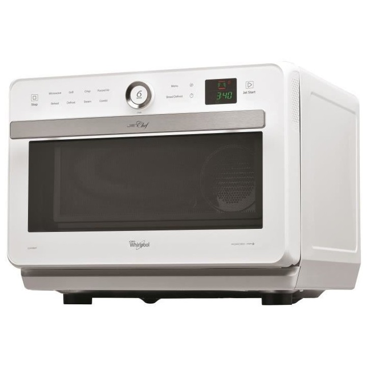 WHIRLPOOL JT469WH - Micro-ondes Jet Chef - 33 L - 6eme SENS Combi Cris