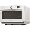 WHIRLPOOL JT469WH - Micro-ondes Jet Chef - 33 L - 6eme SENS Combi Crisp Vapeur - Cavité Inox - Plateau tournant 36 cm - Blanc