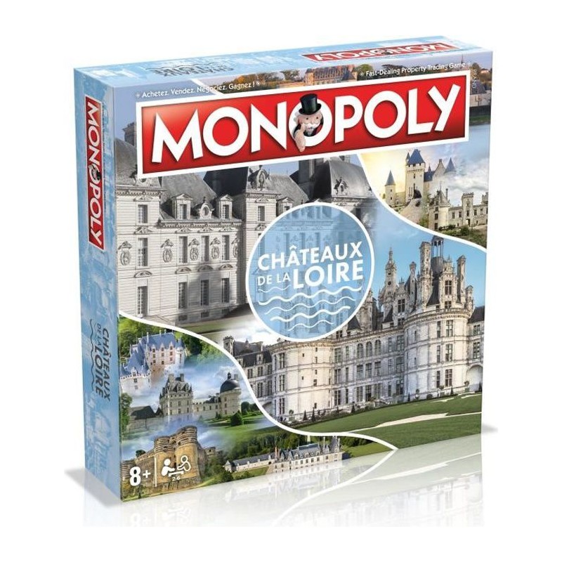 MONOPOLY CHATEAUX DE LA LOIRE - Jeu de plateau - WINNING MOVES