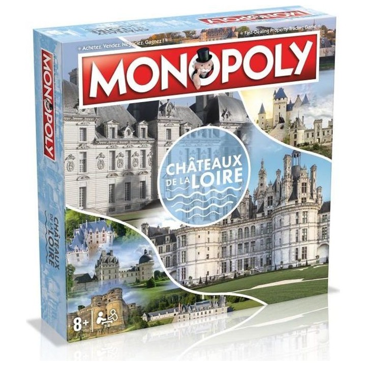 MONOPOLY CHATEAUX DE LA LOIRE - Jeu de plateau - WINNING MOVES