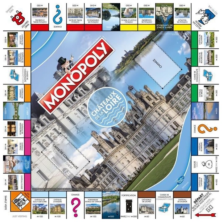 MONOPOLY CHATEAUX DE LA LOIRE - Jeu de plateau - WINNING MOVES