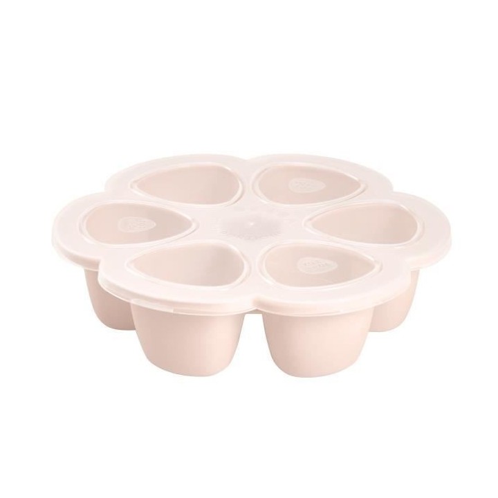 Béaba Portion Multiportions Moule en Silicone Rose 6 x 90ml