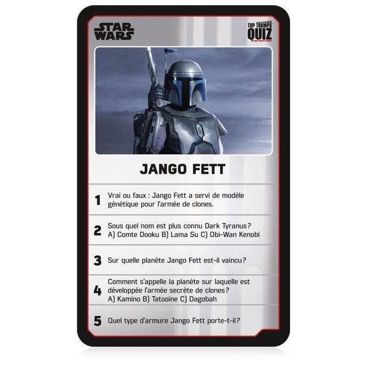 QUIZ STAR WARS - Jeu de plateau - WINNING MOVES