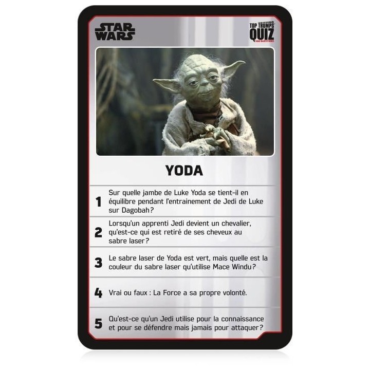QUIZ STAR WARS - Jeu de plateau - WINNING MOVES