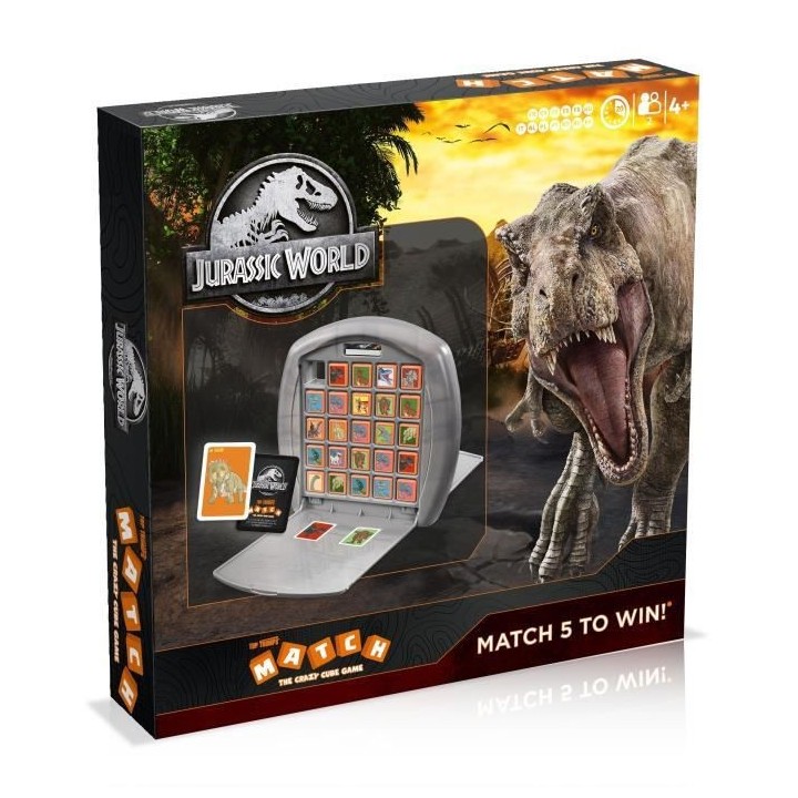 MATCH JURASSIC WORLD - Jeu de plateau - WINNING MOVES