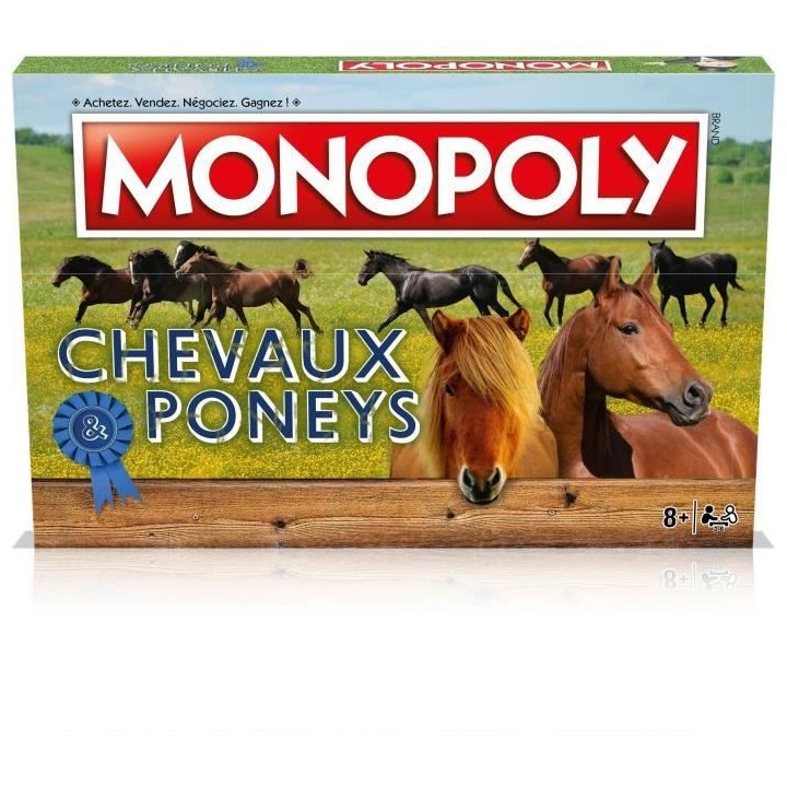 MONOPOLY CHEVAUX ET PONEYS - Jeu de plateau - WINNING MOVES