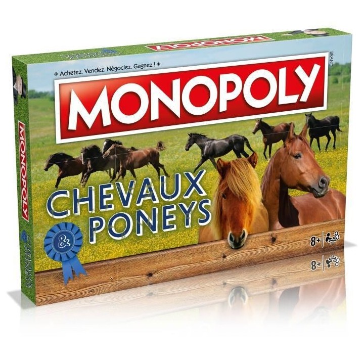 MONOPOLY CHEVAUX ET PONEYS - Jeu de plateau - WINNING MOVES