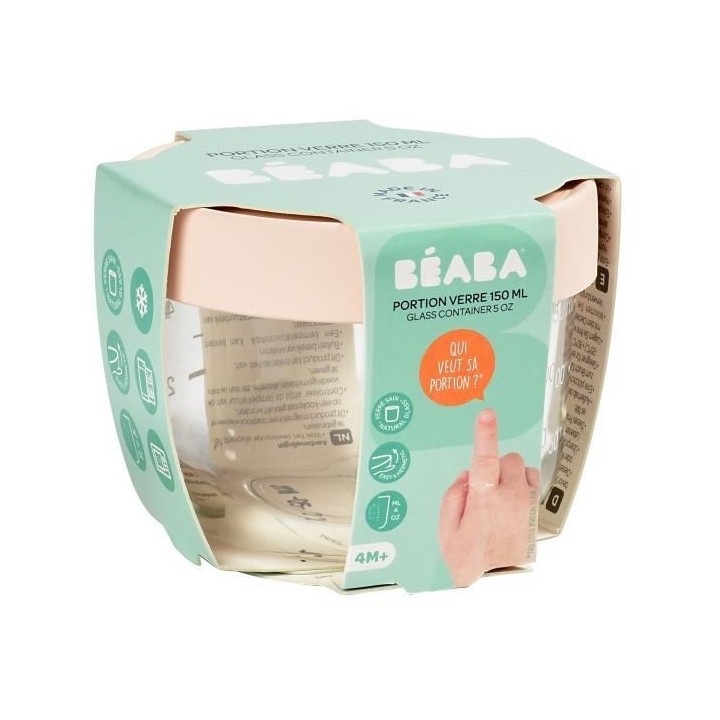 BEABA Portion verre 150 ml pink