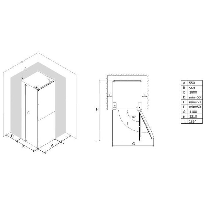 Réfrigérateur Combiné WINIA - WRD-H27NX - 2 portes - 262 Litres - l