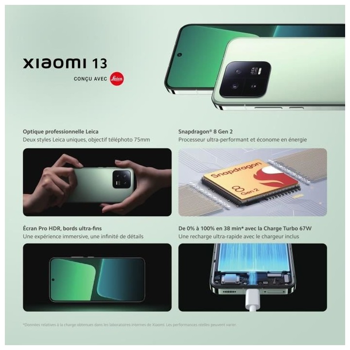 XIAOMI 13 256Go 5G Noir