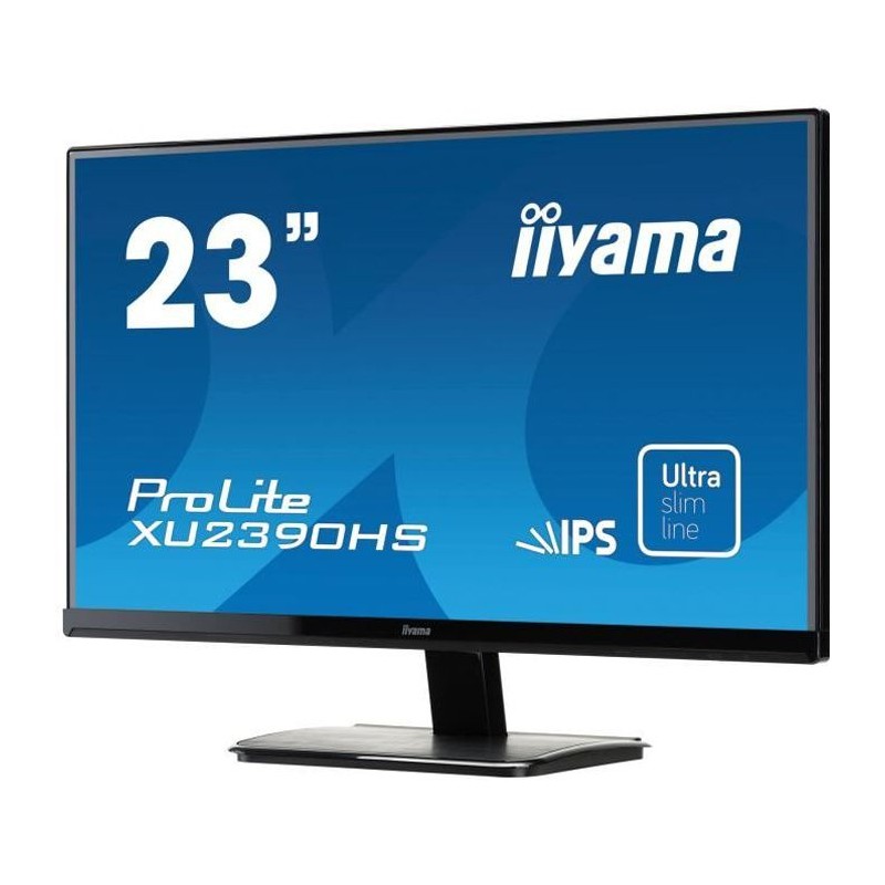 Ecran PC - IIYAMA ProLite XU2390HS-B1 - 23 FHD - Dalle IPS - 4ms - VGA/DVI-D/HDMI