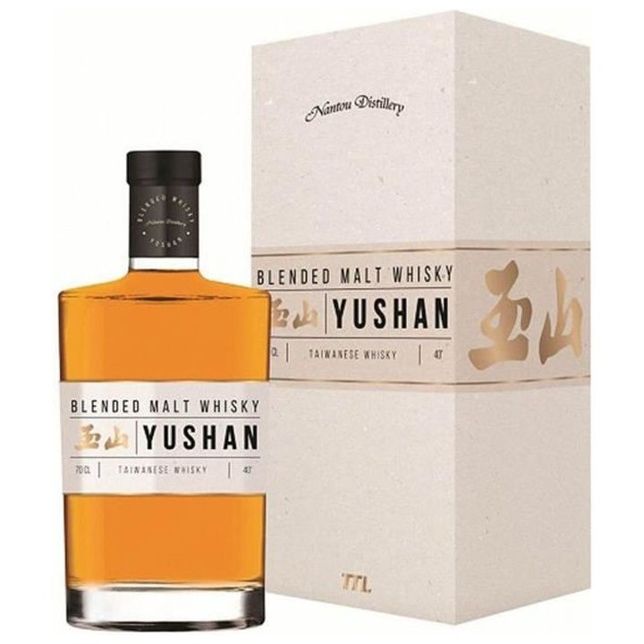 Whisky Yushan - Blended malt whisky - Taiwan - 40%vol - 70cl sous étu