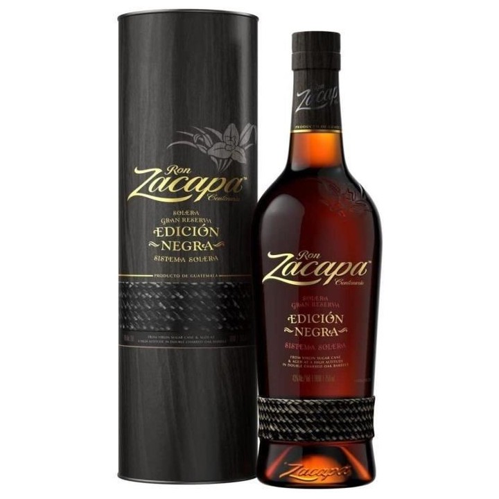 Rhum Zacapa Edicion Negra - Rhum Hors d'âge - Guatemala - 43%vol - 70