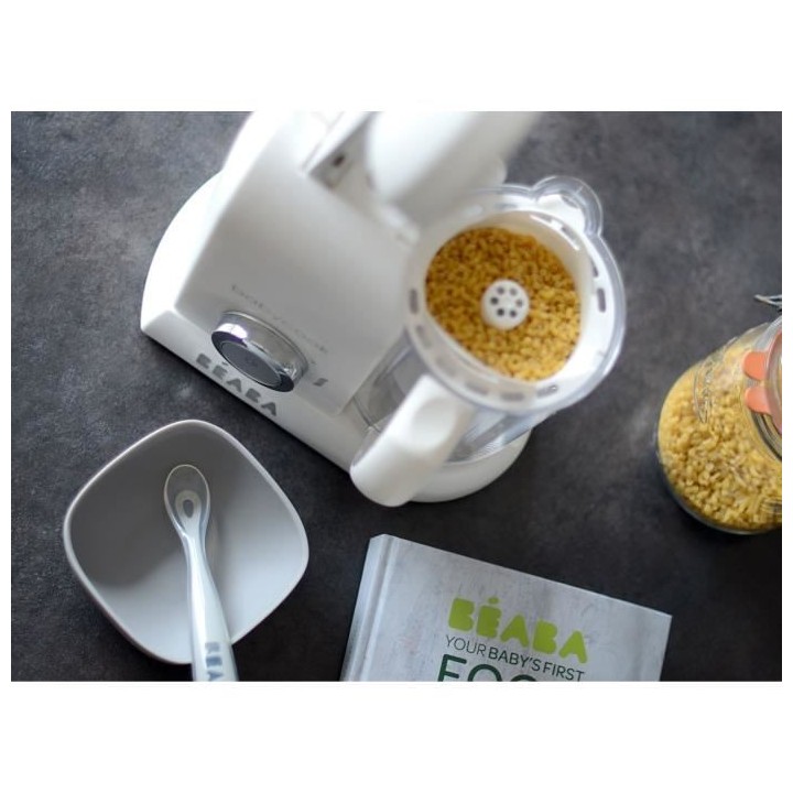 BEABA, Babycook Solo, Robot bébé 4 en 1, Cuiseur, Mixeur - Blanc
