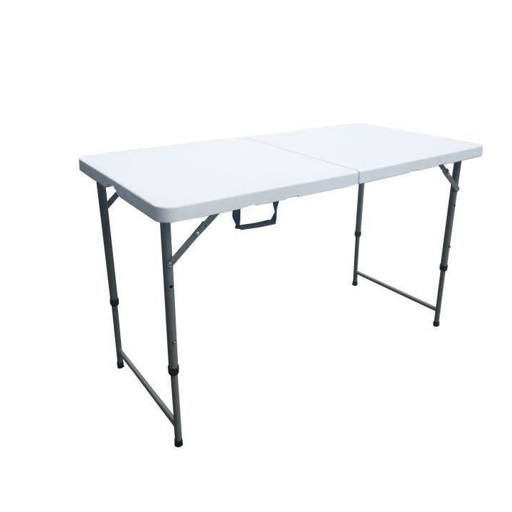 Table de réception pliante - 4 personnes - 122 cm - Structure en acie