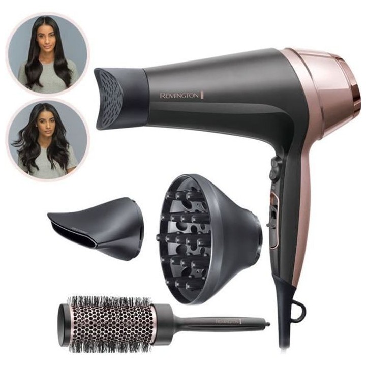 Remington D5706 Coffret Coiffure, Seche-Cheveux Ionique Curl Confidenc