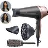 Remington D5706 Coffret Coiffure, Seche-Cheveux Ionique Curl Confidence 2200W, Brosse 45mm, Grille Céramique, Léger, Silencieu