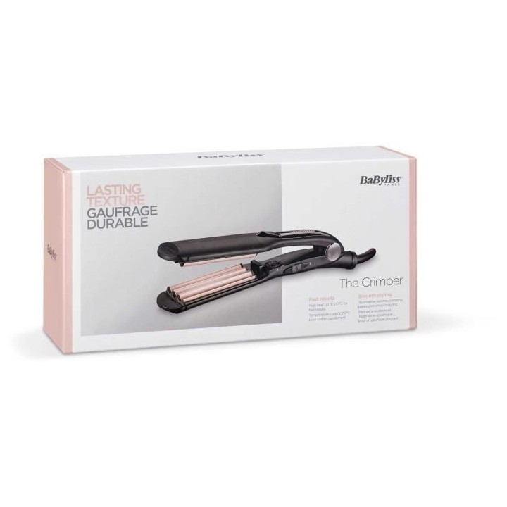 Fer a gaufrer - BABYLISS 2165CE - Plaques large de 35 mm - 10 tempéra