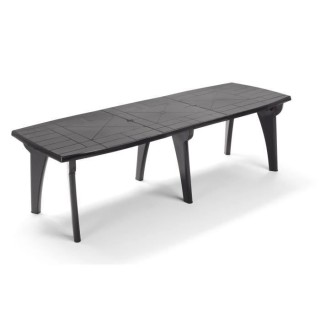 Table de jardin avec rallonge Lipari 2 - 8 a 10 places - 250 x 90 x 72