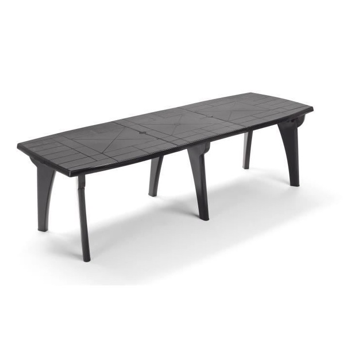Table de jardin avec rallonge Lipari 2 - 8 a 10 places - 250 x 90 x 72