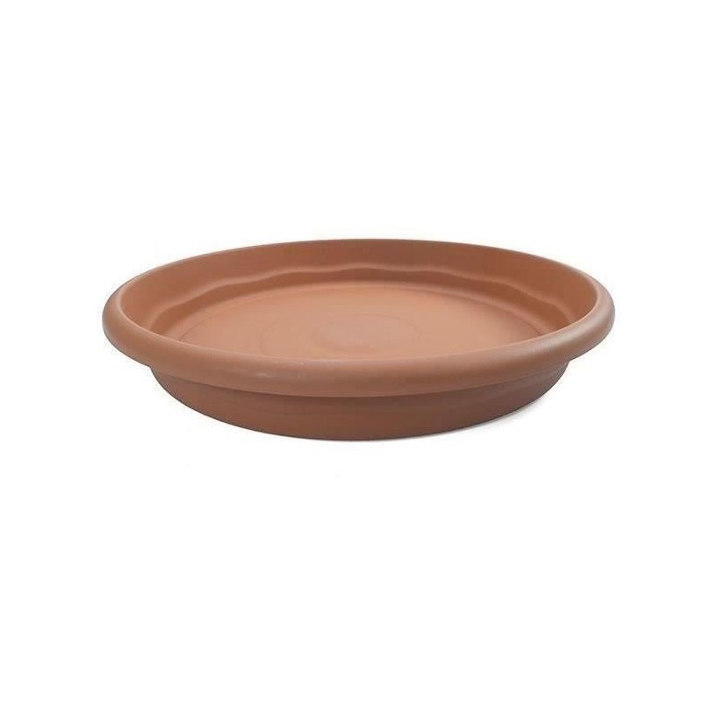 PLASTIKEN Plateau rond Ø 70 cm pour pot rond - Terracotta