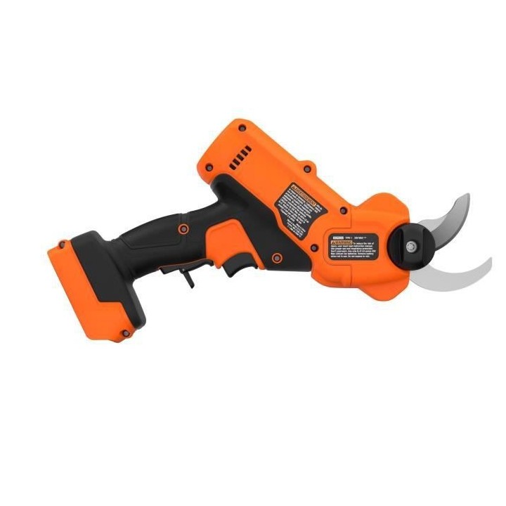BLACK+DECKER Sécateur 18V Sans Batterie BCPP18B-XJ - Capacité De Cou