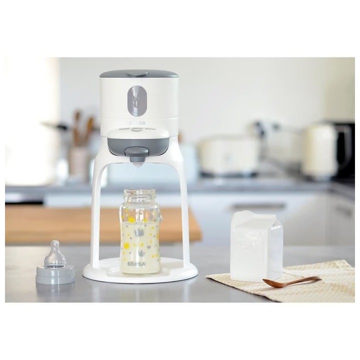Béaba Biberonnerie Bib'Expresso Préparateur de Biberon Gris Blanc