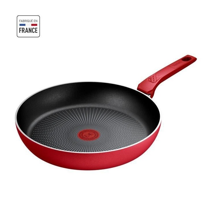 TEFAL Faitout 24 cm, Induction, Revetement antiadhésif, Couvercle ver