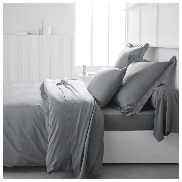 Drap housse TODAY Essential - 160 x 200+25 cm - 1 personne - 100% Coto