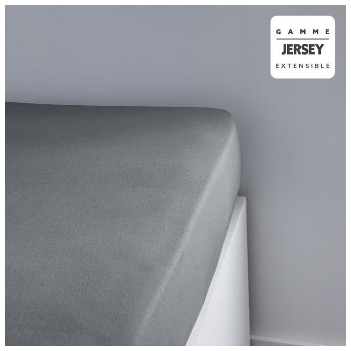 Drap housse TODAY Essential - 160 x 200+25 cm - 1 personne - 100% Coto