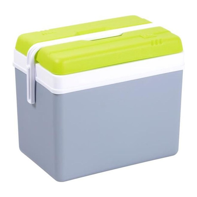 EDA PLASTIQUE Glaciere Promotion - Conservation au frais 10H - Gris perle et vert anis - 35 L