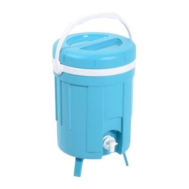 EDA PLASTIQUE Fontaine isotherme Iceberg - Coque isolante thermoformée - Bleu turquoise - 8 L