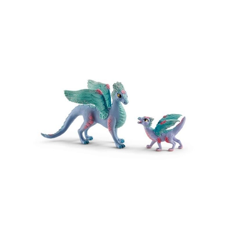 Schleich - Dragon aux fleurs avec son petit - 70592