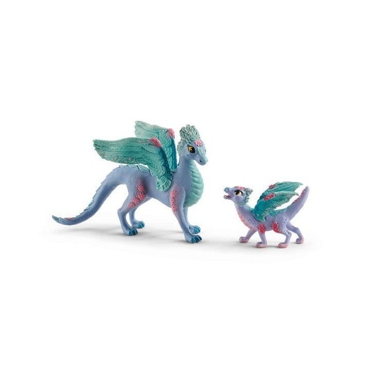 Schleich - Dragon aux fleurs avec son petit - 70592