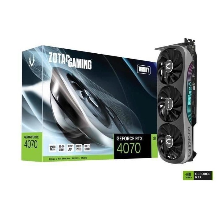 ZOTAC - Nvidia - Carte Graphique - GeForce RTX 4070 Trinity - 12Go