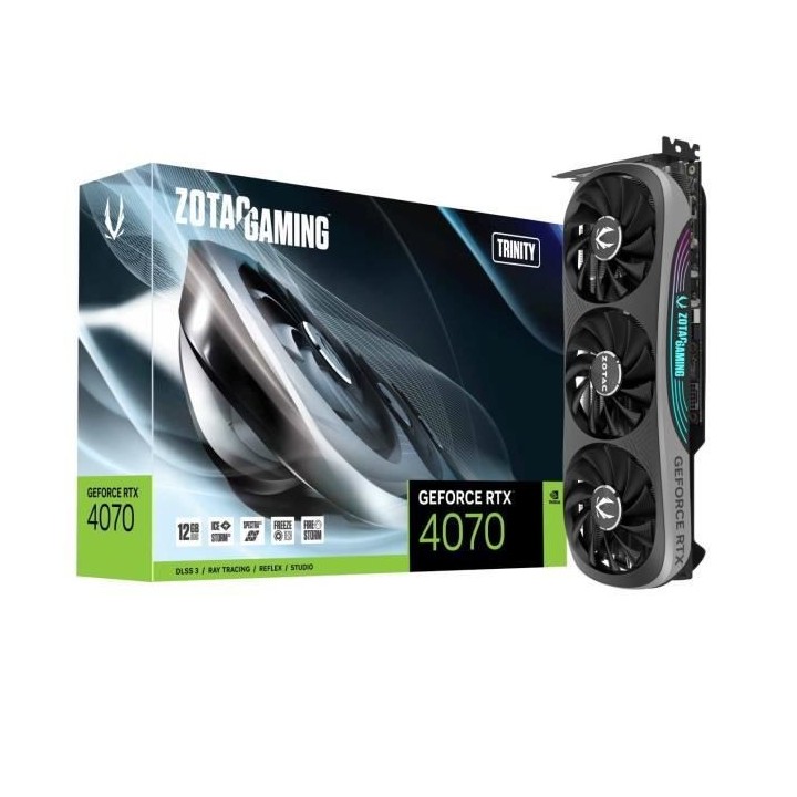 ZOTAC - Nvidia - Carte Graphique - GeForce RTX 4070 Trinity - 12Go