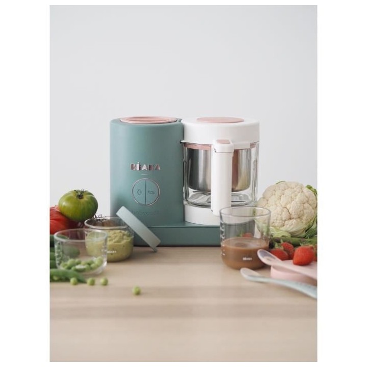 BEABA Babycook Neo - Robot culinaire bébé multifonction 4en1 - Cuit