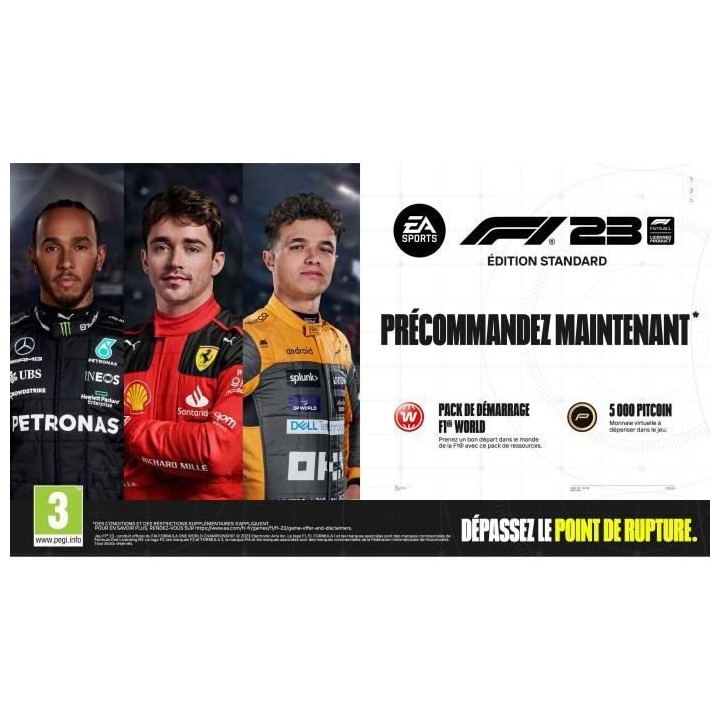 F1 23 - Jeu Xbox One et Xbox Series X