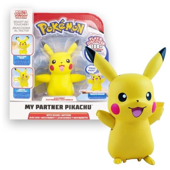 POKEMON - My Partner Pikachu - Jeu Interactif - 10 cm